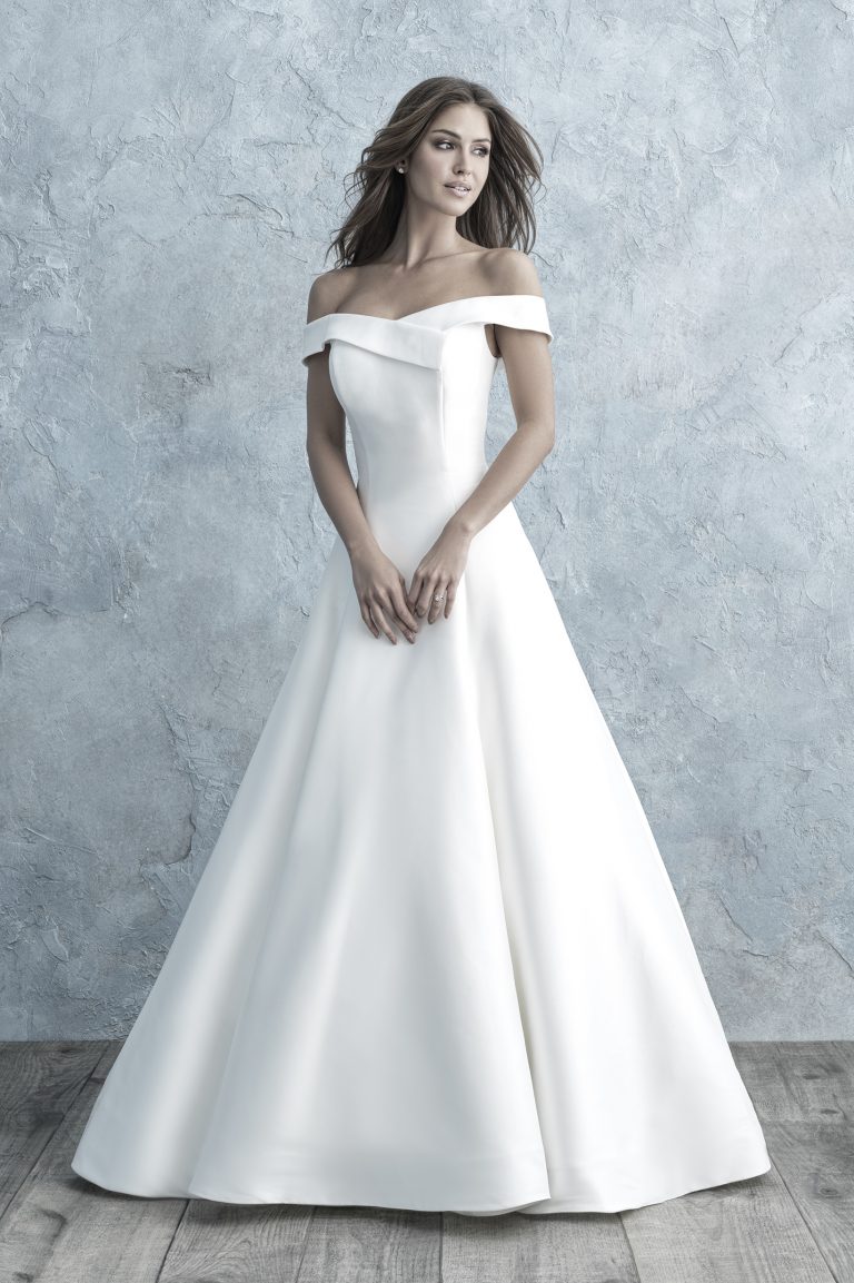 9656 Allure Bridals Wedding Dress Chic Off The Shoulder Gown 6748