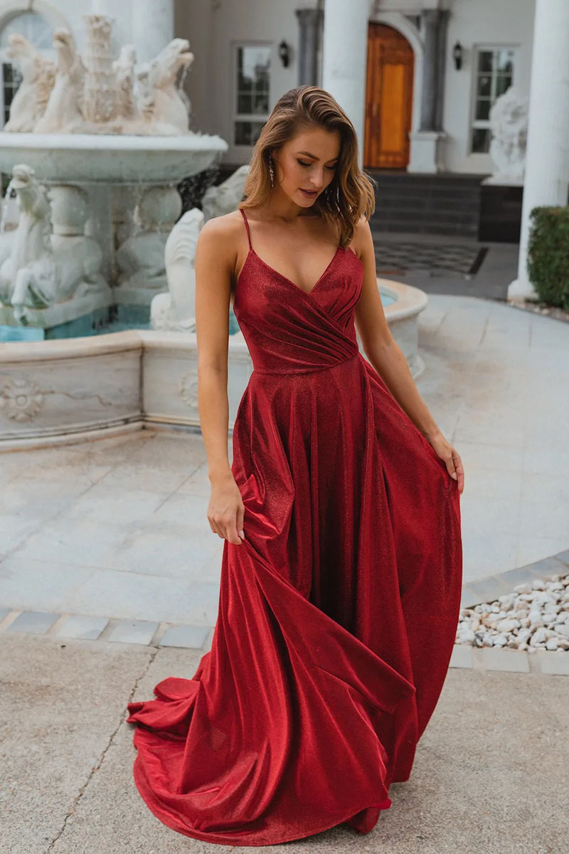 Structured Wrap Style Bridesmiad Dress